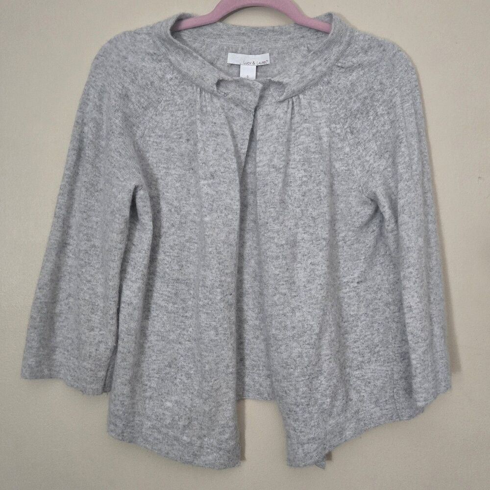 Lucy & Laurel Angora Lambswool Blend Cardigan